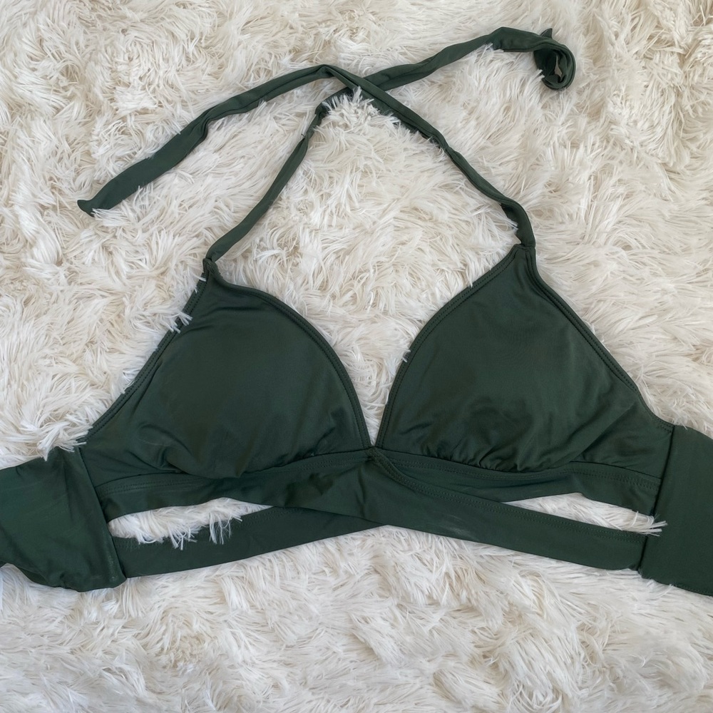 Kona Sol green bikini top
